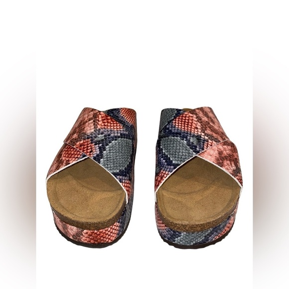 Free‎ People Women Sidelines Candy Snake Flatform Crisscross Strap Sandal NEW - Picture 5 of 10